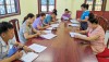Buổi làm việc của đoàn giám sát với lãnh đạo UBND xã và các thành phần liên quan