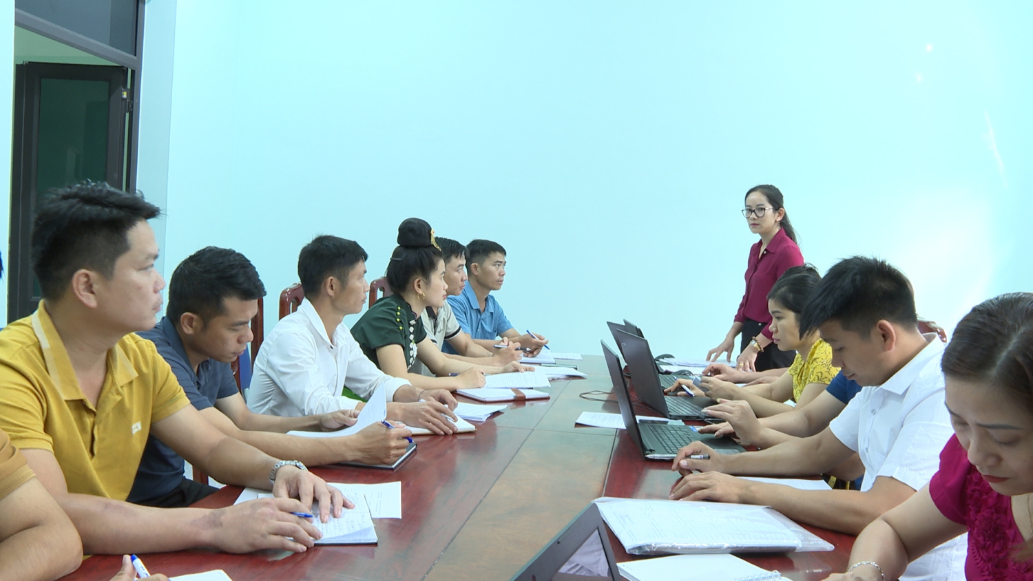 iểm tra công tác CCHC năm 2023 tại UBND xã Mường Khong