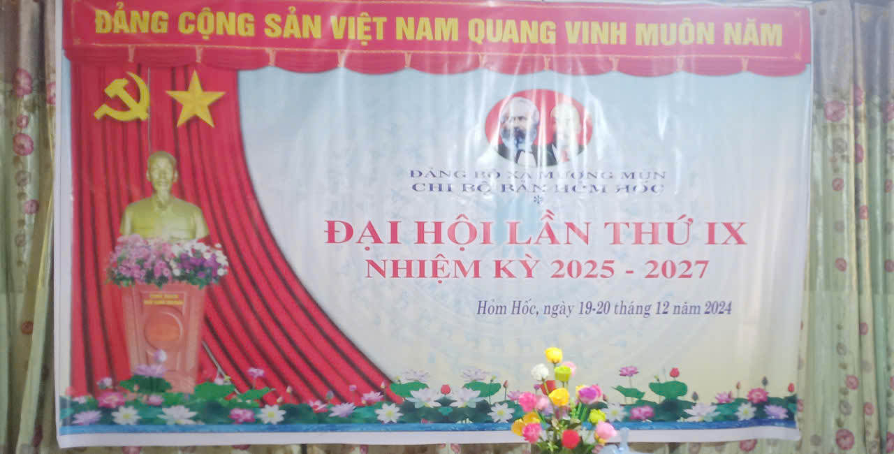 Ảnh Đại hội chi bộ Hỏm Hốc